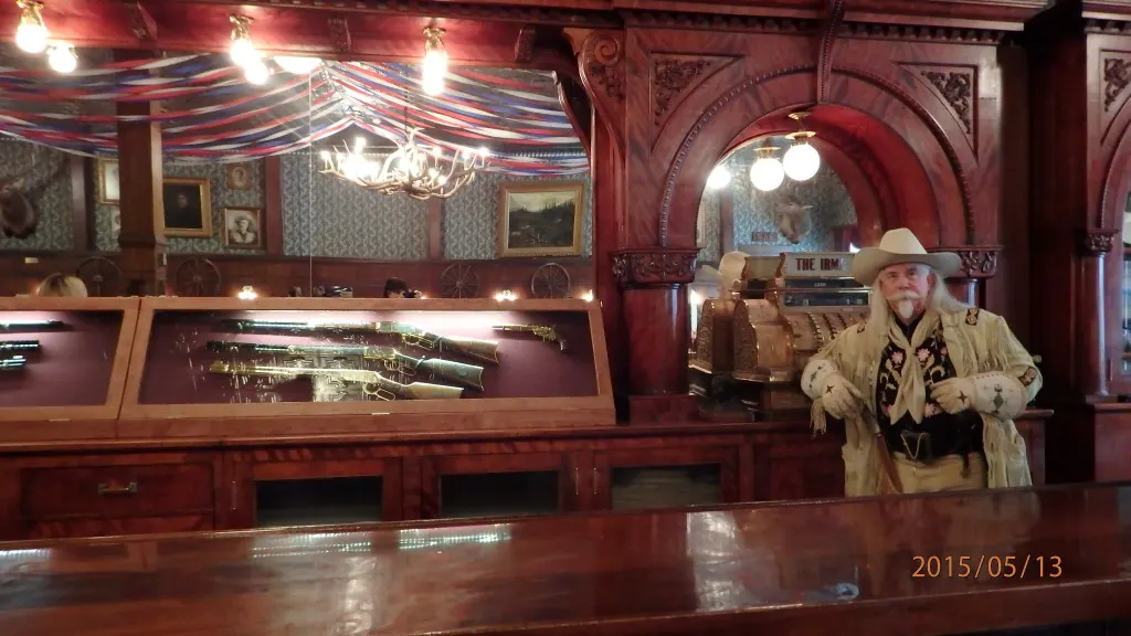 Buffalo Bill Experience hanging out at the Irma Hotel bar for the WY Trucking Assn 76th Anniversary show
