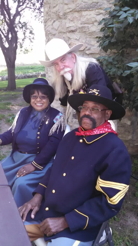 The Buffalo Bill Experience got to meet the Regimental Quartermaster of the local Buffalo Soldiers . He kept me straight on the mornings sequence of events.