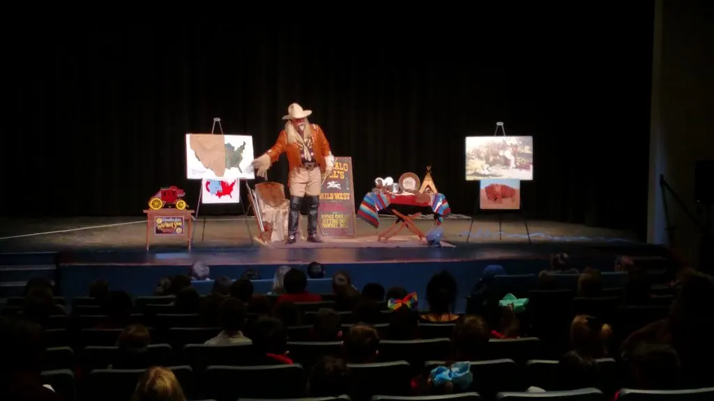 "Buffalo Bill" Cody at the Parker Performing Arts School in Colorado
