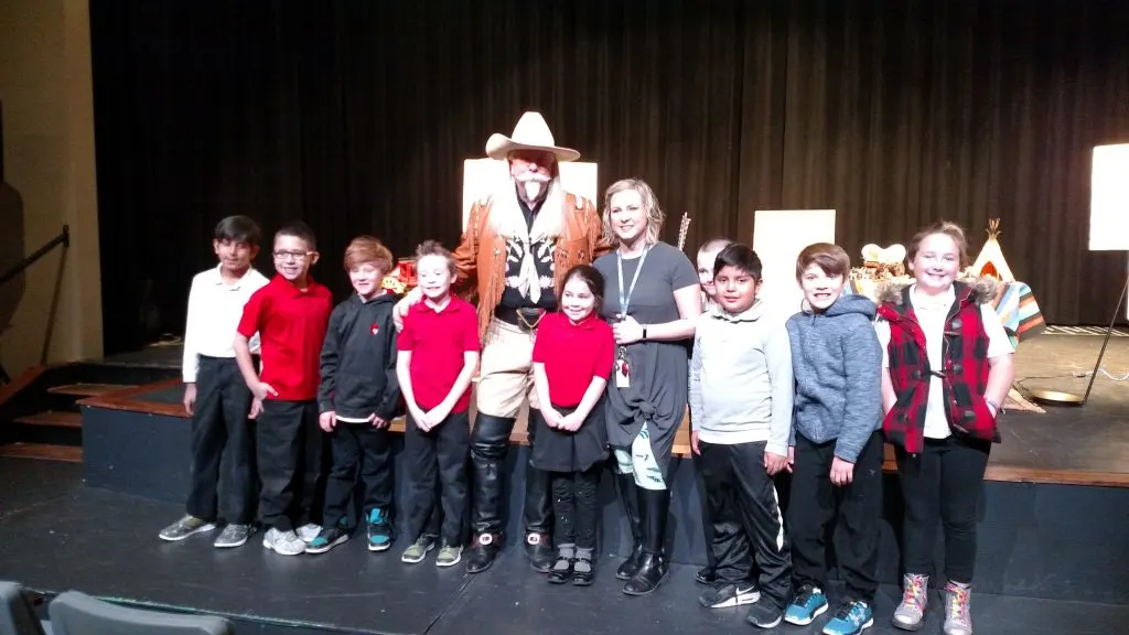 "Buffalo Bill" Cody after performing for performers!