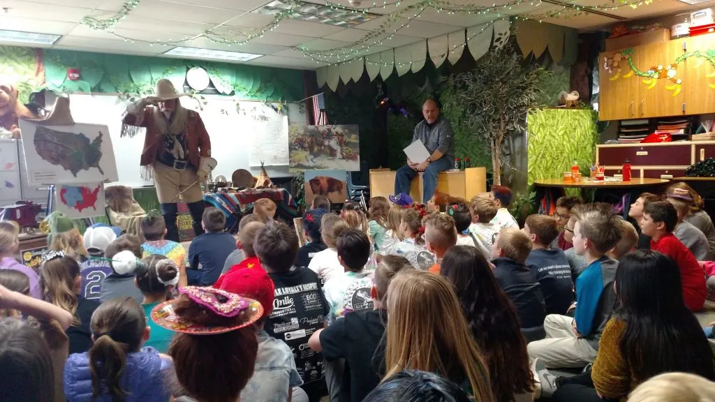 It was "Crazy Hat Day" at Cherokee Trail Elementary... they mix learning with fun over there!