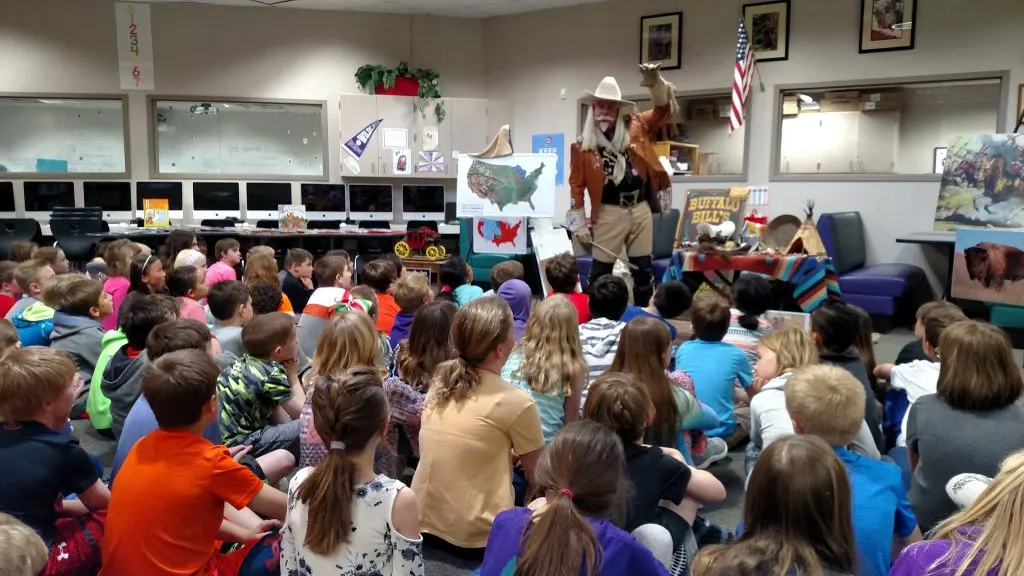 Buffalo Bill tells just how tall the bully was!