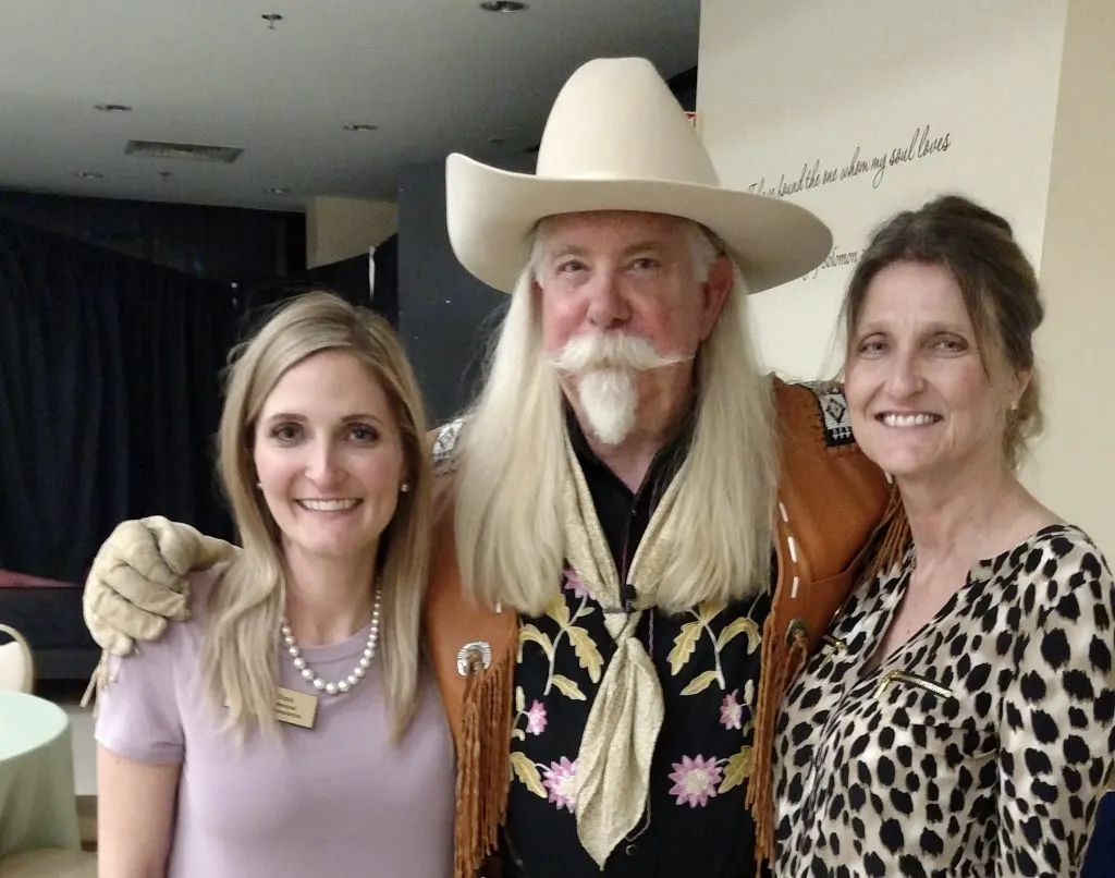Somebody's got to do it!! The best part of being Buffalo Bill! lol