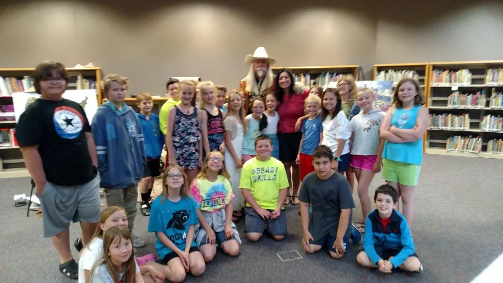The kids couldn't believe their teacher was "Buffalo Bill's" daughter!